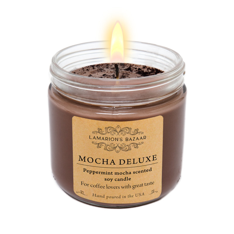 Moka Deluxe - Bougie parfumée à la menthe poivrée - Bougie soja