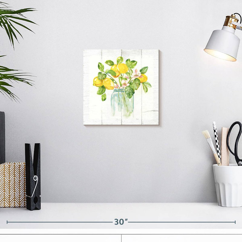 Yarlin Lemon Branches I, 10" H x 10" W