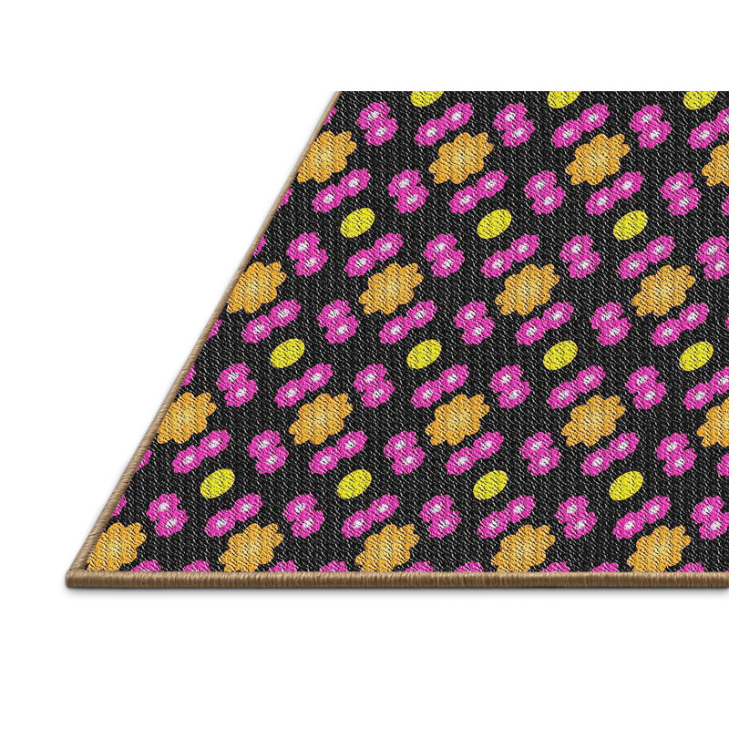 Wool Floral Indoor Rug, Rectangle 8' x 10'