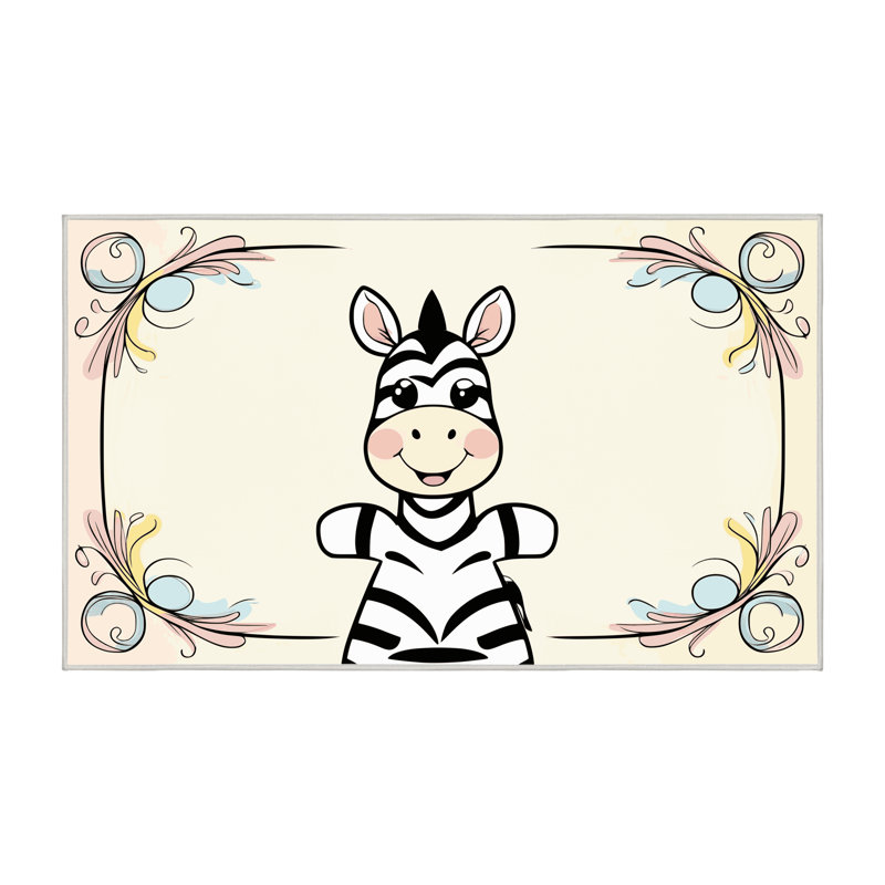 Tapis pour enfants East Urban Home, Rectangulaire 2 pi x 3 pi
