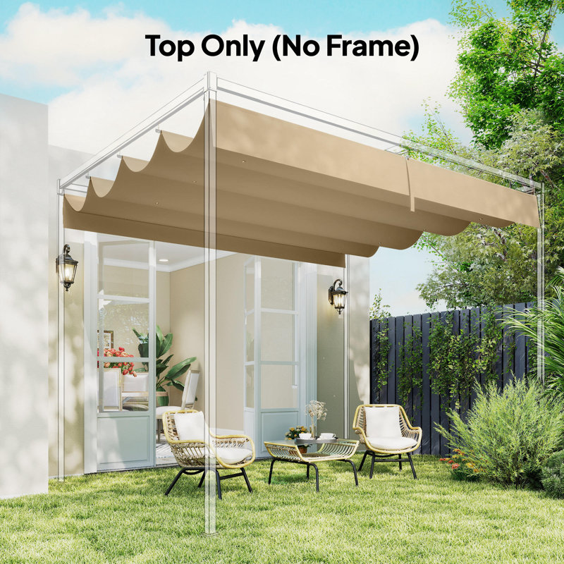 Outsunny Polyester Replacement Canopy for Pergola, Khaki
