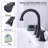 2-Handle 8 Inch Widespread Bathroom Sink Faucet ‎Oil-Rubbed Bronze Lavatory Faucet 3 Hole 360° Swivel Spout Vanity Sink Basin Faucets With Pop Up Drain Assembly And Cupc Water Supply Hoses