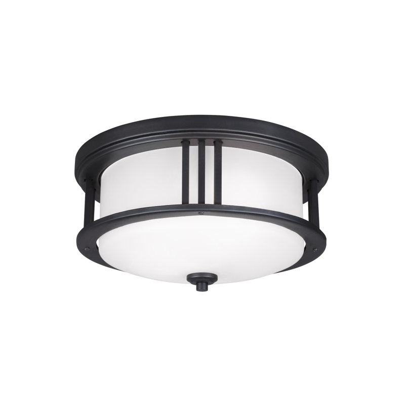 Crowell 2 - Plafonnier extérieur encastré, Noir, Non