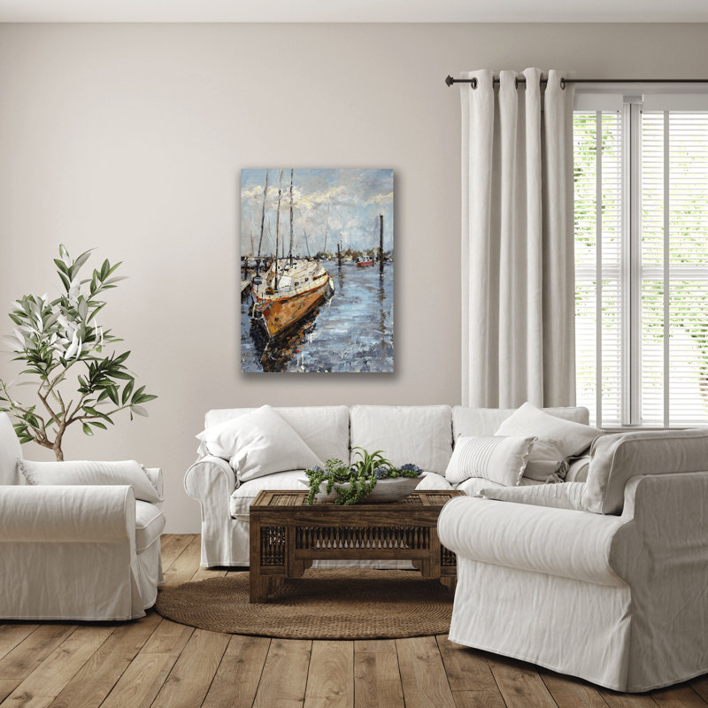 Let Go and Sail - Artist Enhanced Canvas Print, 24" H x 20" W x 1" D, Unframed