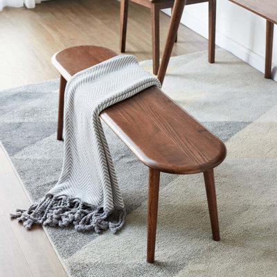 Banc en bois massif pour table de salle à manger