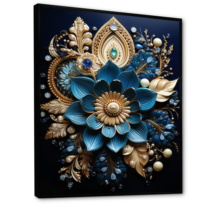 Jefe Hinduisim Art Sacred Om - Art mural de l'hindouisme, H 20 po x l 12 po x P 1 po, Cadre flottant noir