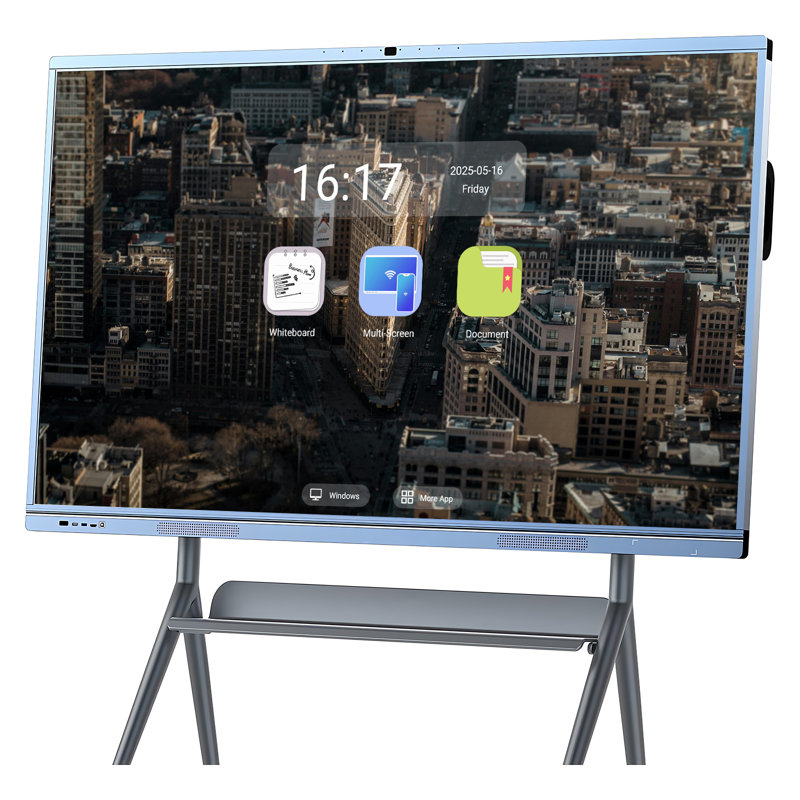 Tableau blanc interactif tout-en-un à écran tactile JYXCN avec système double, idéal pour les réunions en classe, les collaborations au bureau et les présentations professionnelles