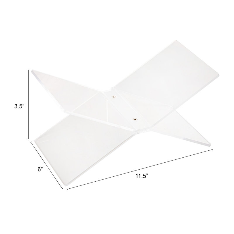 Acrylic Kitchen Cookbook Holder, Clear