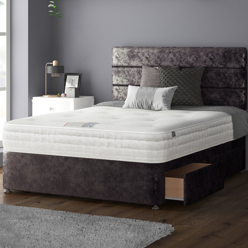 Brand Upholstered Headboard, Double (4'6), Amethyst