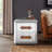 Industrial Aluminum End Table