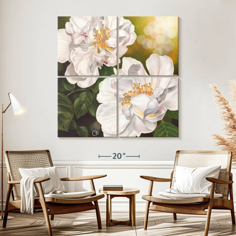 Harnek floral pureté, H 57 po x l 57 po