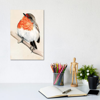 Little Bird On Branch IV by Jennifer Paxton Parker - Wrapped Canvas Painting