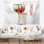 Tapisserie vin rouge sur fond blanc-28491753