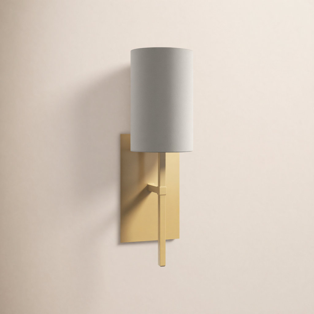 Lyla Single Light Dimmable Wallchiere, Aged Brass