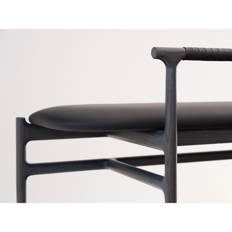 Charlie Upholstered Dining Bench, Natural, Manhattan 804