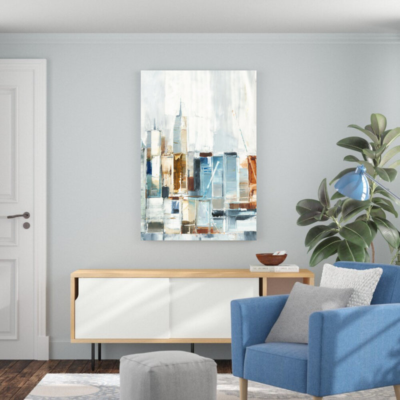 «City Colors II» par Ethan Harper - reproduction sur toile tendue, H 48 po x l 32 po