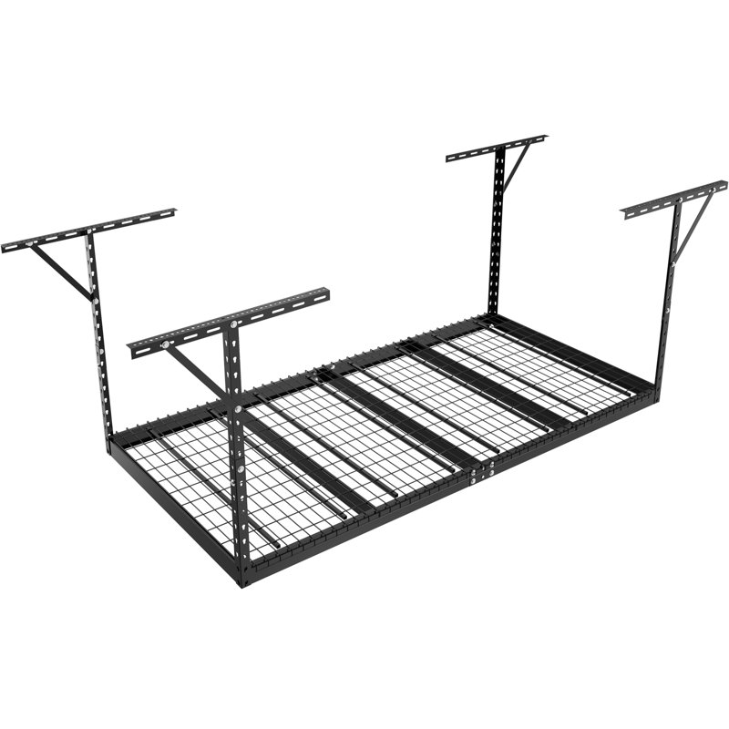 Support à hauteur réglable en métal Naidaly, Noir, H 40 po x l 96 po x P 48 po