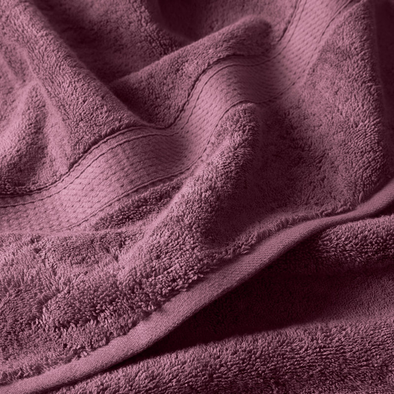 Scotia Egyptian Cotton Bath Towel Set, Plum, 10Pc Towel Set (2Bath, 4Hand, 4Face)