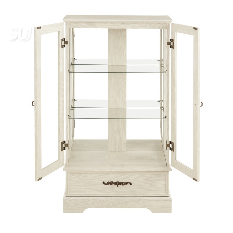 Vitrine lumineuse vitrée, Blanc