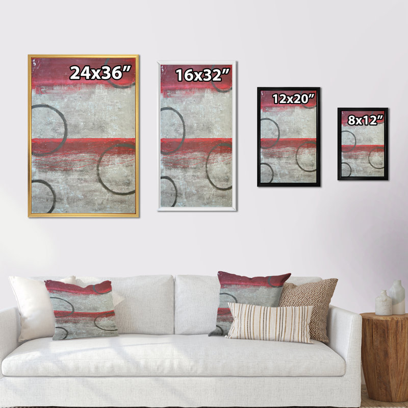 Art moderne gris et bleu II 2FL47759, Cadre noir, H 20 po x l 12 po x P 1 po