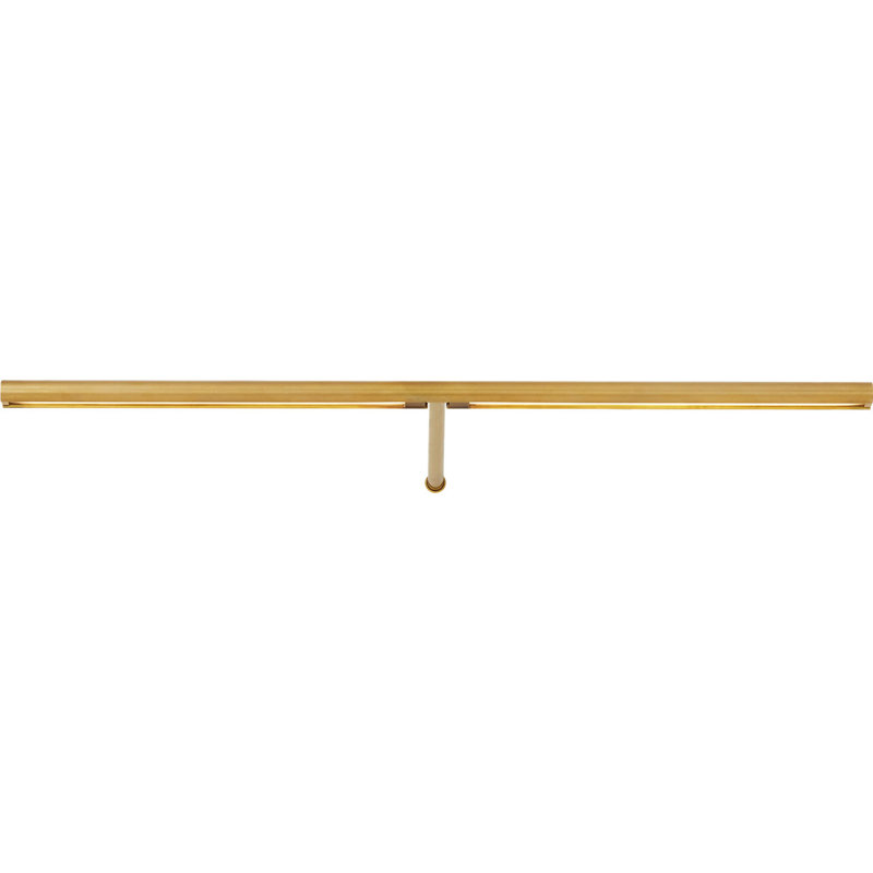 Plural Dome Picture Light, Hand Rubbed Antique Brass, 0.5" H x 18" W x 8.9" D, 13.5