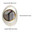 Iron Framed Wall Accent Mirror in Gold/White