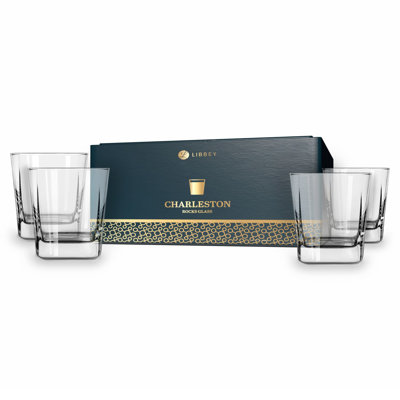 Ensemble de 4 verres à whisky Libbey Charleston