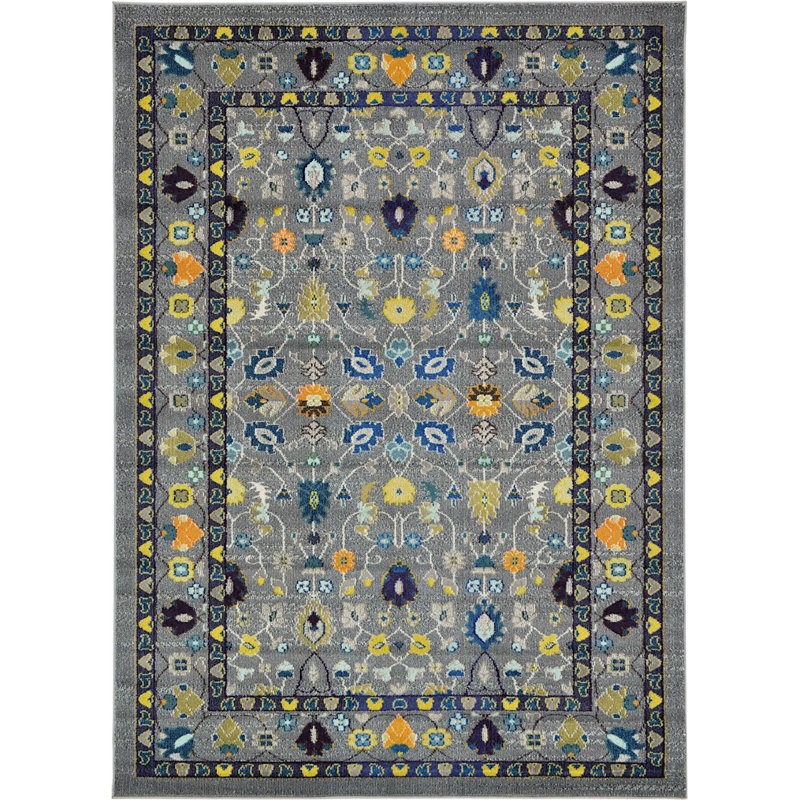 Tapis oriental gris Eddins, Rectangle 8 pi x 11 pi