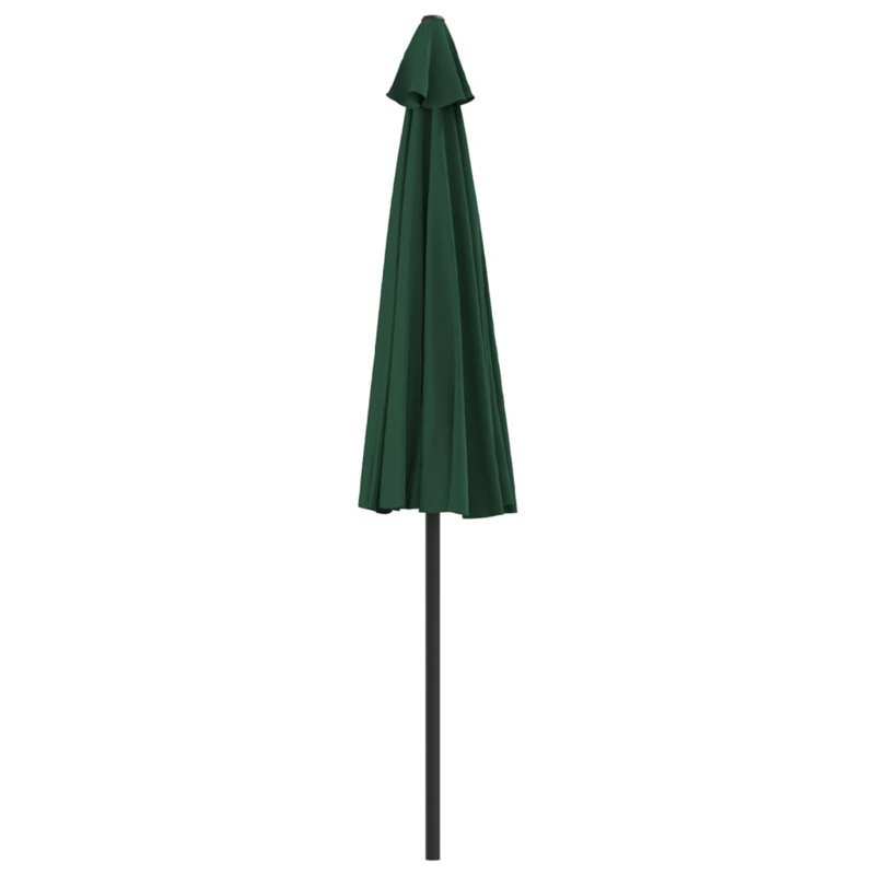 Parasol de balcon avec demi-poteau en aluminium Arlmont & Co., Vert, H 87,4 po x l 106,3 po x P 56,7 po