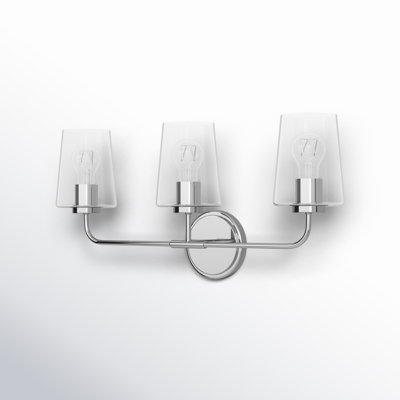 Verbena 3 Light Transparent Dimmable Vanity Light