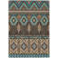 Tapis intérieur / extérieur brun lavable à la machine Xhevrie-1931058974