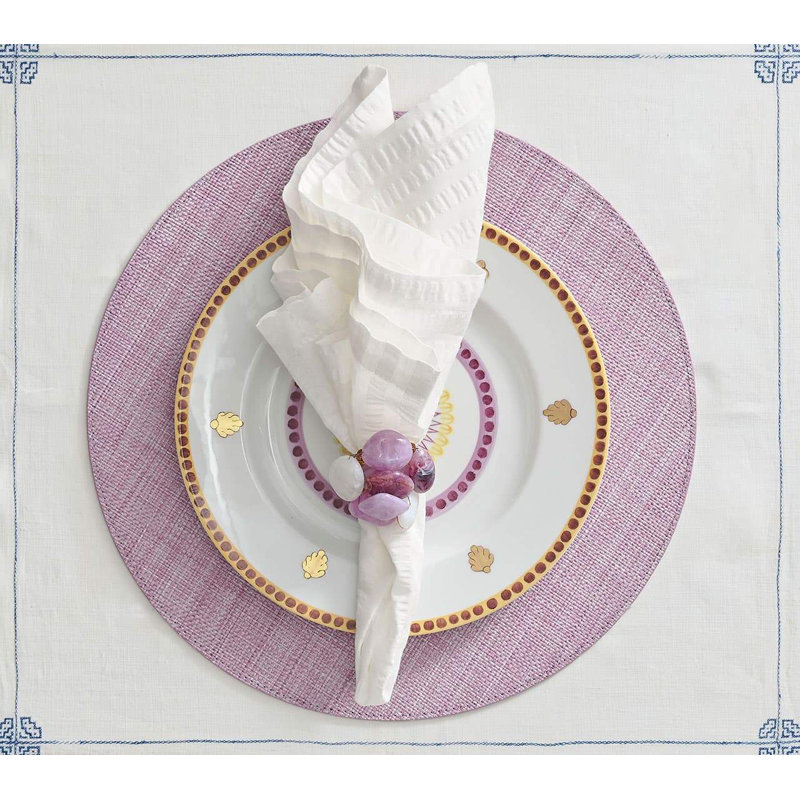 Sea Stone Napkin Ring, Pink
