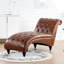 Chaise longue sans accoudoirs touffetée