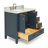 Cambridge 37'' Single Bathroom Vanity with Carrara Marble Top-530333105-469294624