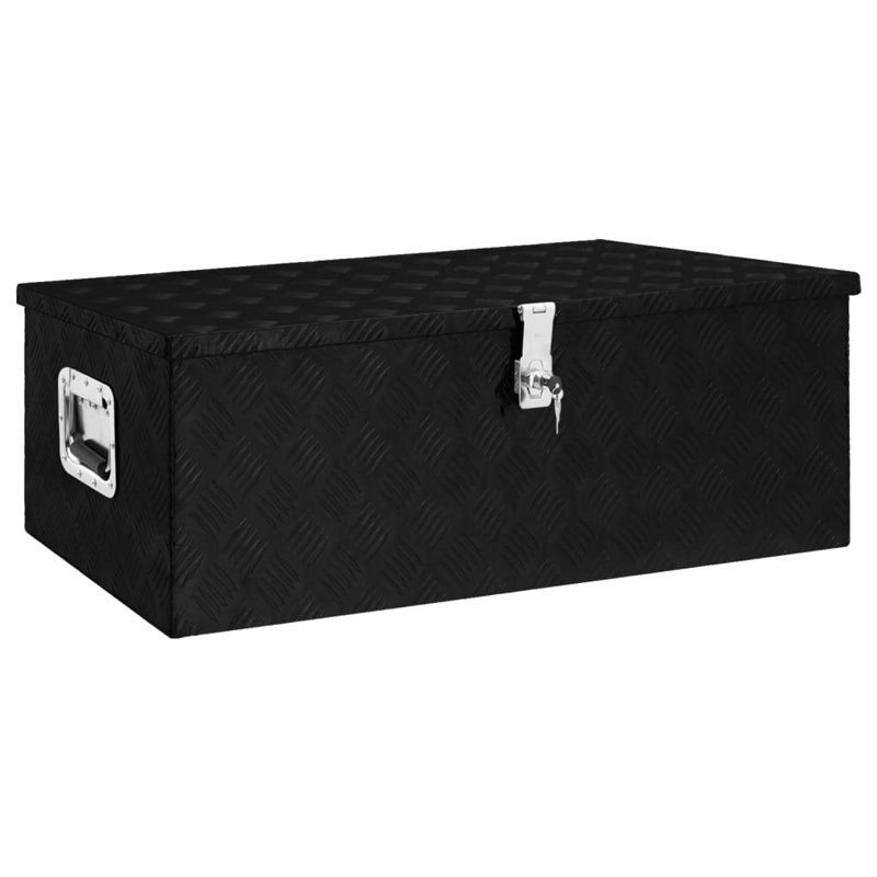 Rebrilliant Decorative Bin, 33.5cm H x 90cm W x 47cm D, Black