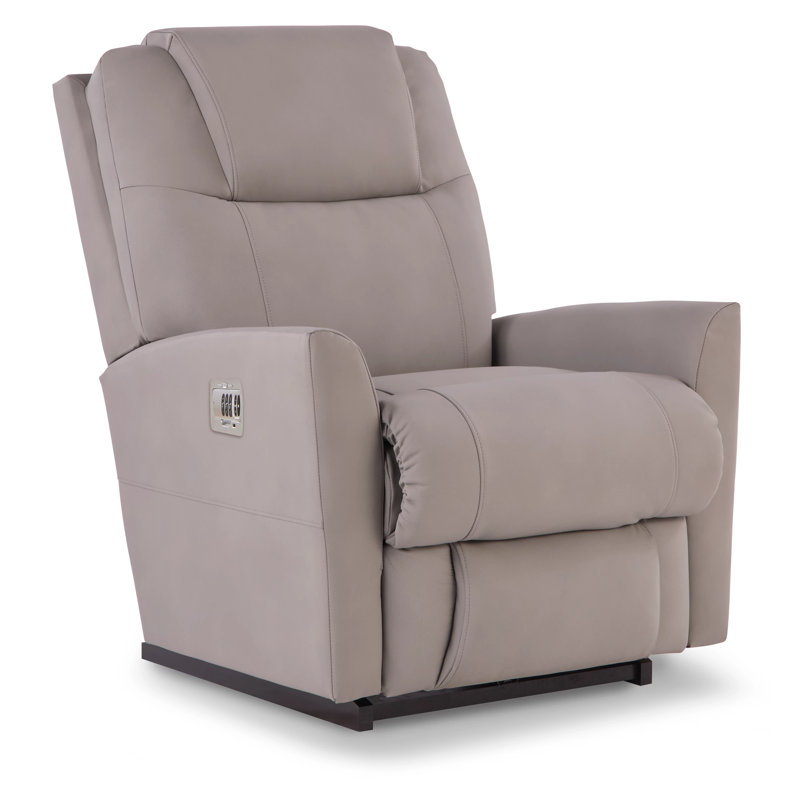 Fauteuil inclinable à bascule en cuir Sparrow avec appui-tête et soutien lombaire électriques