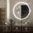 Lashonta Round Frameless Frontlit Bathroom Mirror with Stepless Brightness Adjustment, 3 Color Temperature & Defog Function-290134222