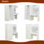 Garde-robe 2 en 1 avec meuble-lavabo intégré et rangement