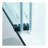 Frameless Double Sliding Tub Shower Door, 304 Stainless Steel in Matte Black, 5/16" (8mm) Thick SGCC Tempered Clear Glass.