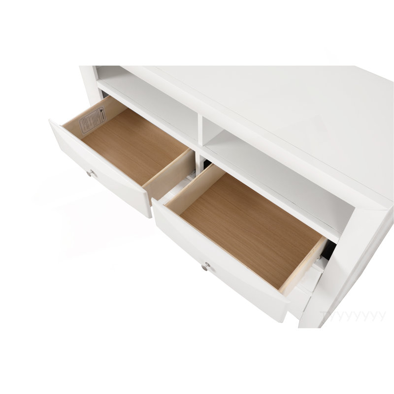 Commode média Marilla, blanc, Blanc