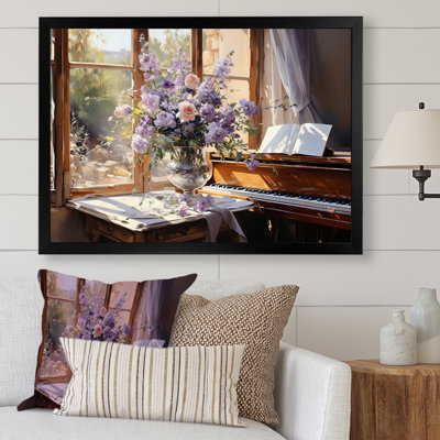 Piano Serenade Purple Blossoms Bouquet I - Assorted Bouquets Wall Art