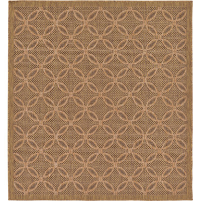 Tapis intérieur / extérieur brun clair Macrae