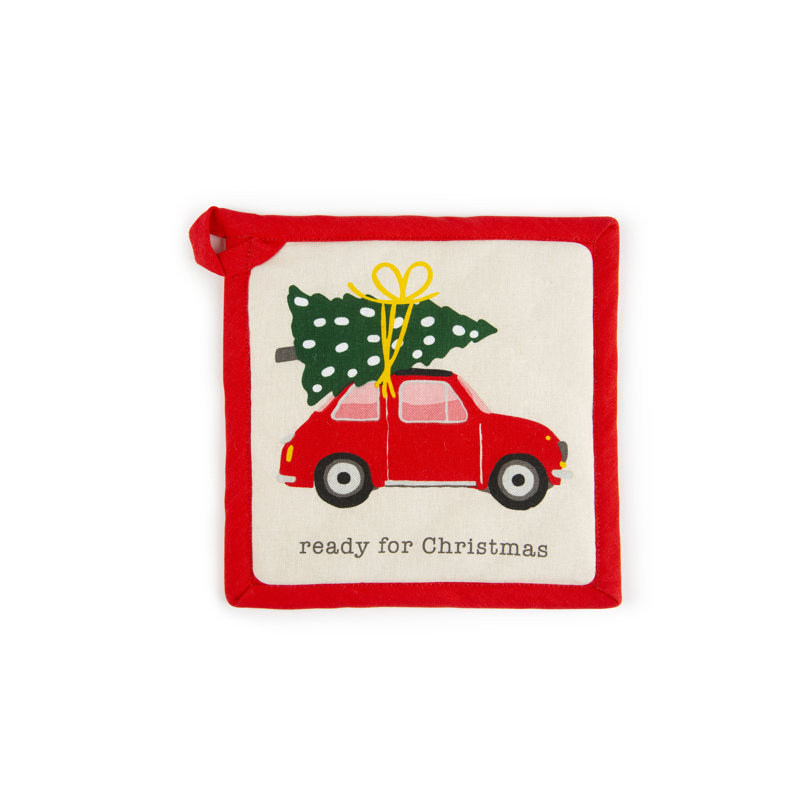 Excelsa Ready For Christmas Cotton Potholder