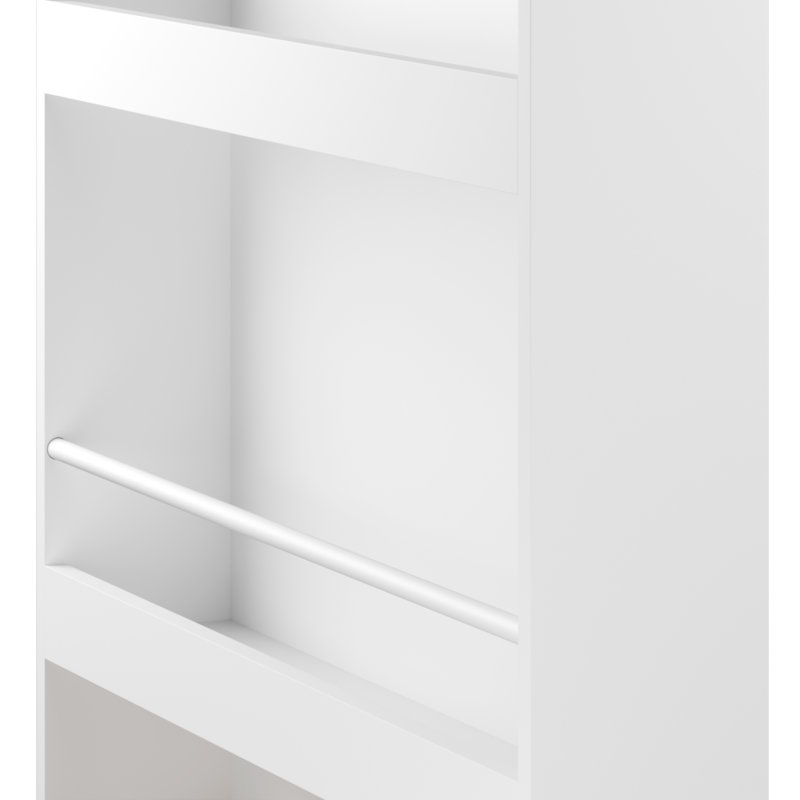 Bibliothèque murale pour enfants avec 3 tablettes de présentation, support à livres moderne avec base en bois pour chambre d'enfant, chambre de bébé ou salle de jeux