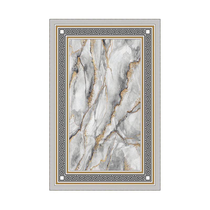Premium Hall Carpet (3.3 x 9.8 ft), 100% Polyester, 8 mm Pile Height | Antibacterial, Non-Slip PVC Dot Underside, 650 gr/m² | Machine Washable, 3D Digital Printing | Ideal for Living Room & Entryways, Durable & Stylish Design