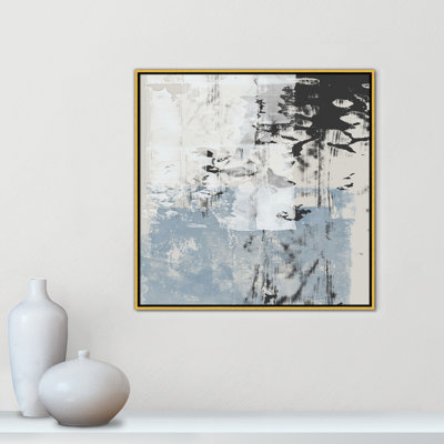 Reflections In Blue II - Square Version Print by Isabelle Z