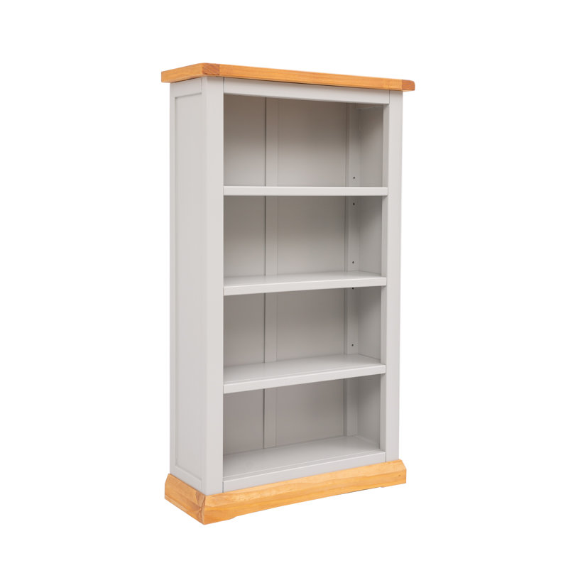 Ireland 90cm H x 70cm W Standard Bookcase, Light Grey, 120cm H x 70cm W x 25cm D