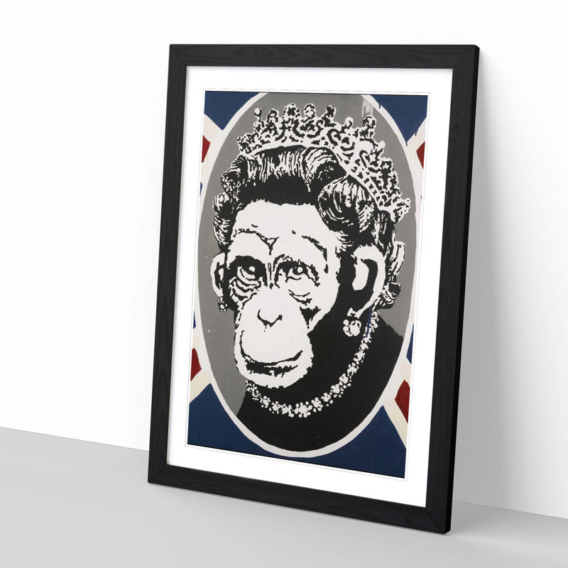 Banksy - Single Picture Frame Painting, Black