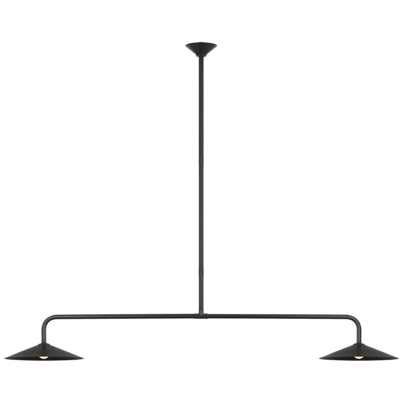 Amber Lewis Ponce 62" Linear Pendant, Modern Iron, Iron