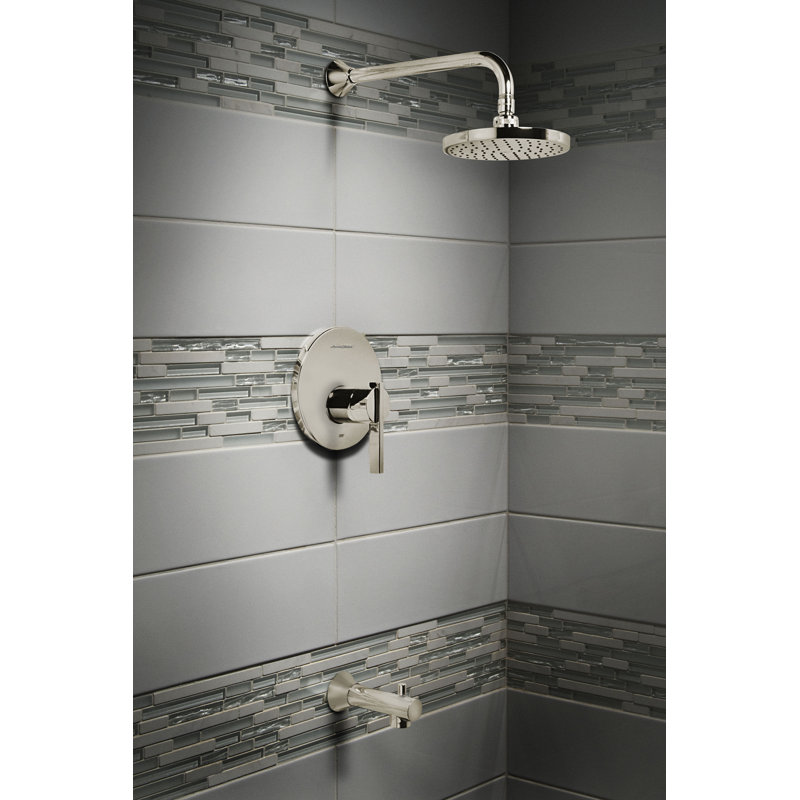 Robinet de baignoire et douche thermostatique Berwick, Nickel brossé